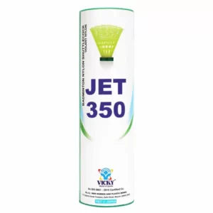 Vicky Jet 350 Badminton Shuttlecock Nylon (Pack of 6)